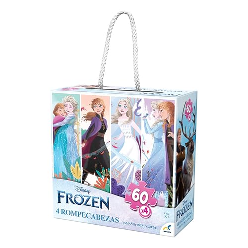 Novelty Corp - Rompecabezas 4 en 1 para Niños de Frozen