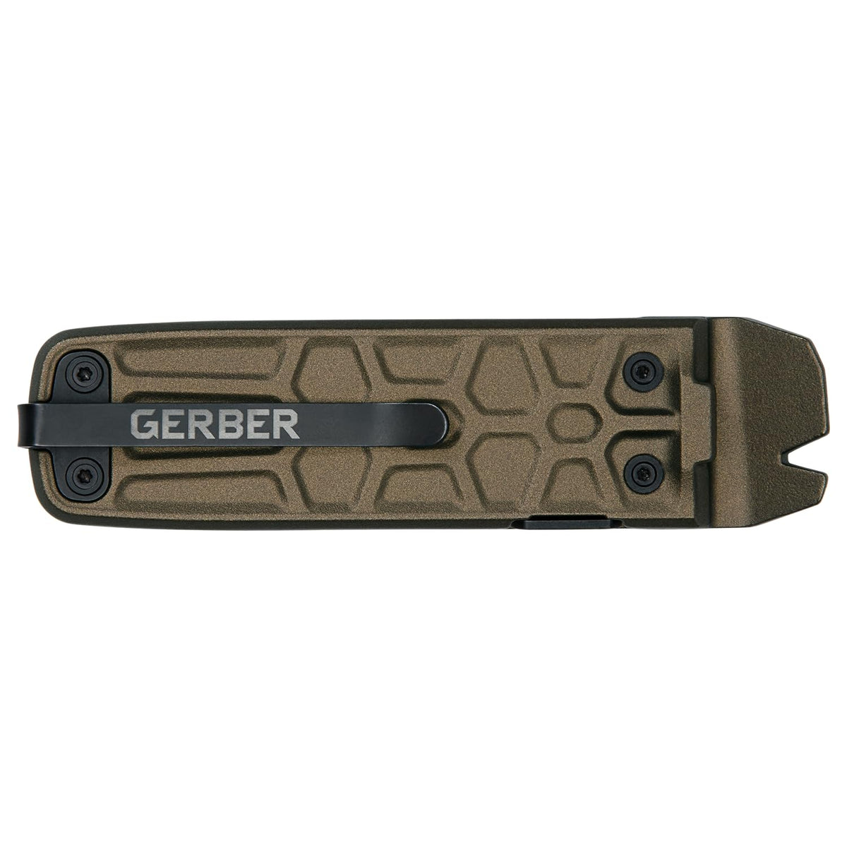 Gerber Gear Lockdown Slim Pry 7 en 1 llavero multiherramienta compacto EDC mini cuchillo de bolsillo con barra de palanca, bronce quemado
