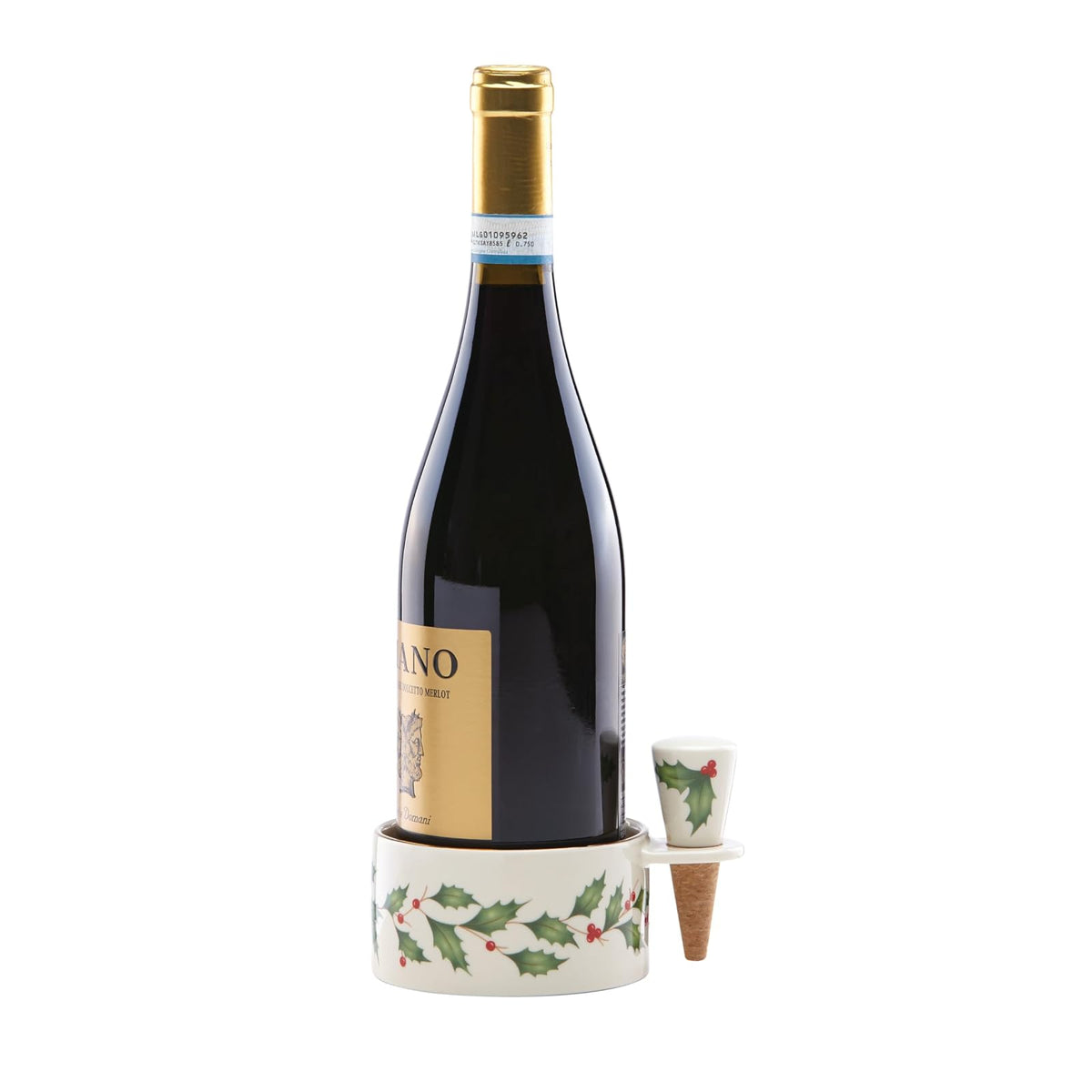 Lenox Holiday, posavasos y tapón de vino, Multicolor, 1