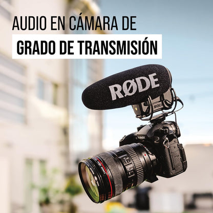 Rode VideoMic Pro+ micrófono condensador compacto direccional para cámara de fotos
