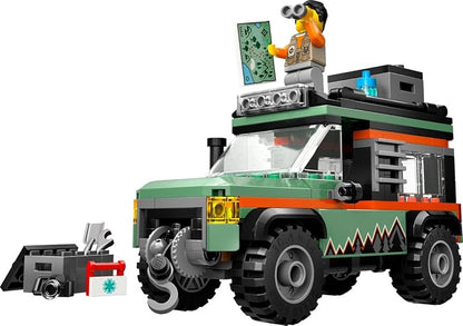 LEGO® City Vagoneta Todoterreno 4x4 de Montaña Juguete de construcción de vehículo para Mayores de 6 años, Divertido Regalo para niños y niñas, con una minifigura y Accesorios 60447