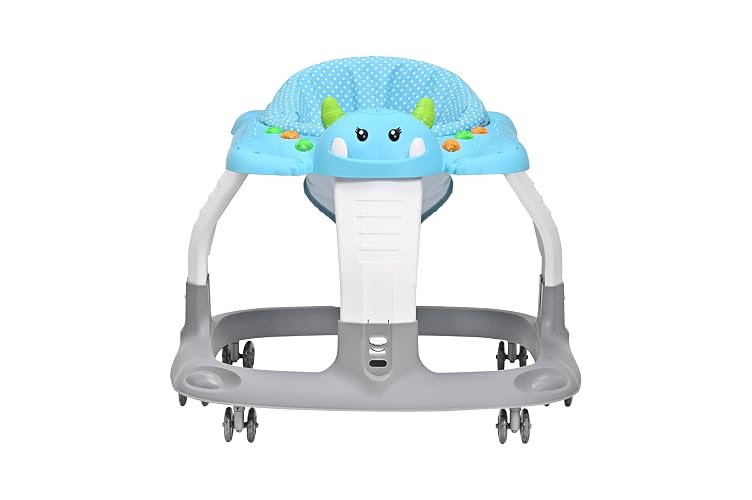 PRINSEL | Andadera Baby Monster para bebés con Asiento Acolchonado Azul