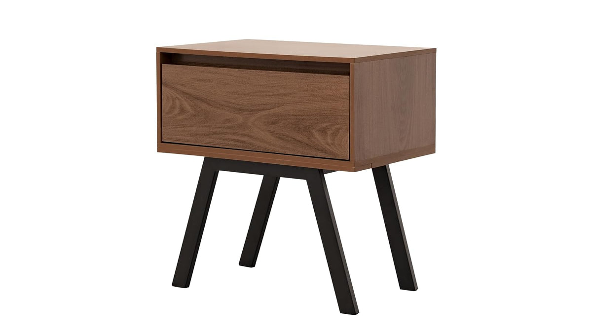 Tugow Buró con 1 Cajón Color Nogal - Madera Industrializada