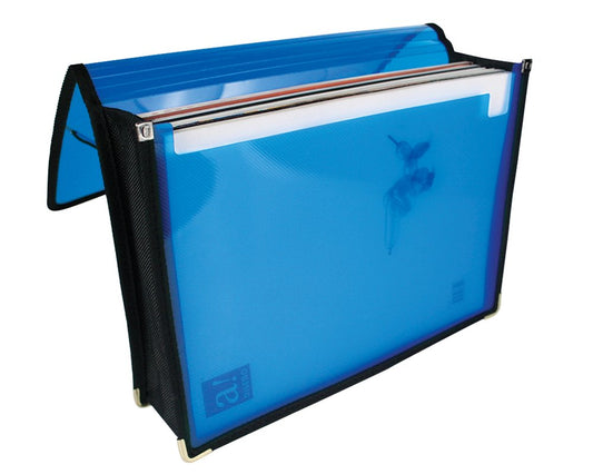 Oxford F773 Cartera Expandible Polipropileno Expansión de 8 cm Cierre Elástico, Tamaño Carta, Colores Surtidos