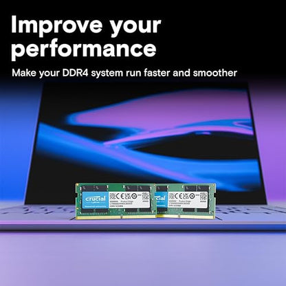 Crucial Memoria RAM CT8G4SFRA32A de 8 GB DDR4 3200MHz CL22 (o 2933MHz o 2666MHz)