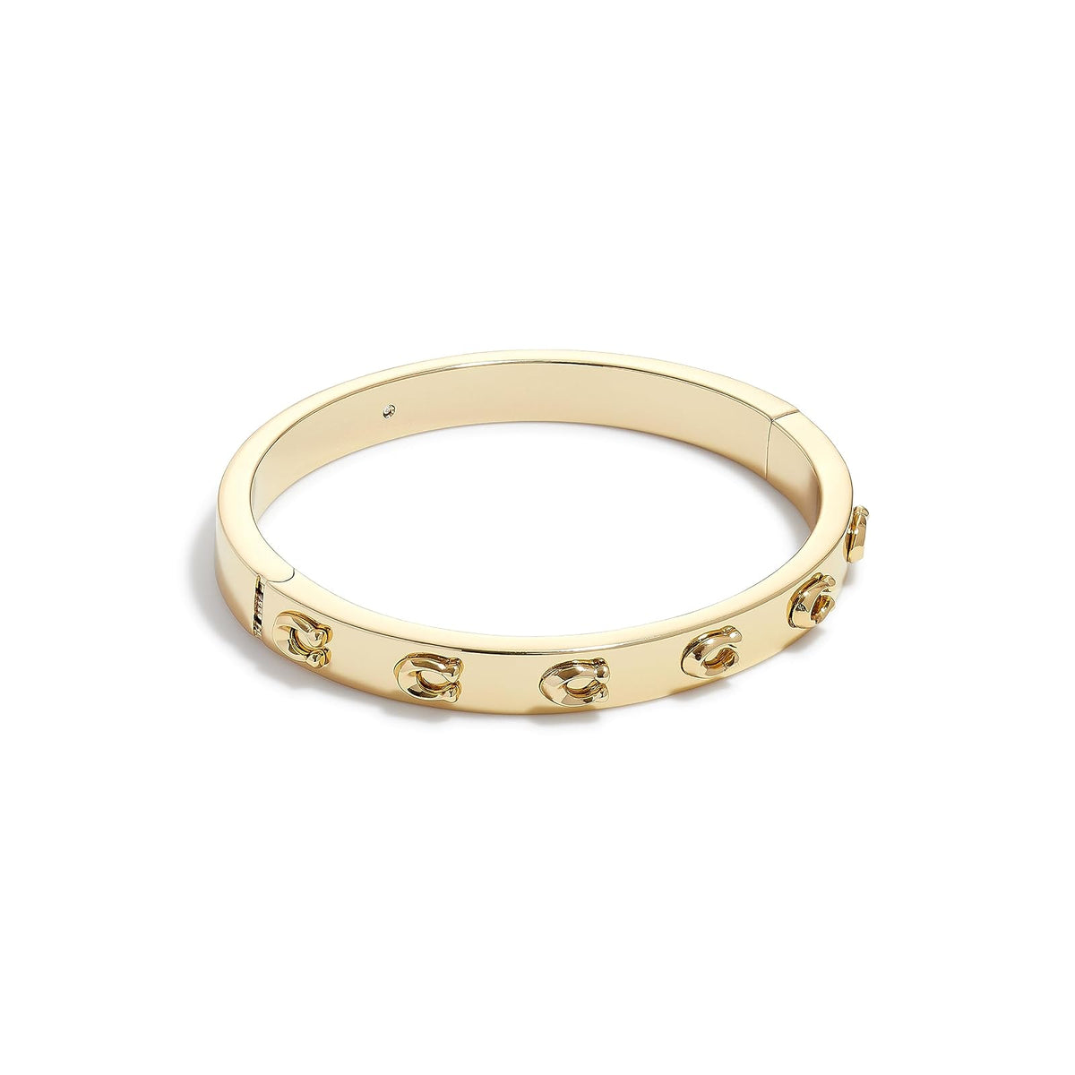 COACH Pegged C Logo Hinged Bangle Bracelet