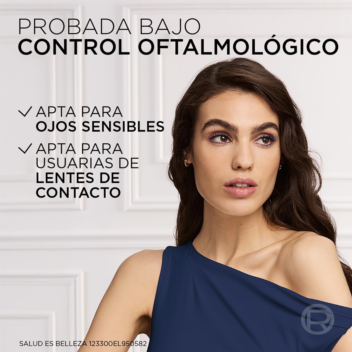 L'Oreal Paris, Panorama Chromatic Blue Suede Máscara De Pestañas Voluminizadora, Ojos Que Lucen 1.4X Más Grandes Y Pestañas Con Mayor Volumen, Tono Azul Marino