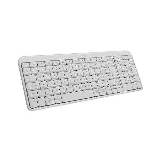 Logitech K250 Teclado Compacto Bluetooth para Windows, ChromeOS ó iOS, Batería de 12 Meses - Color Blanco