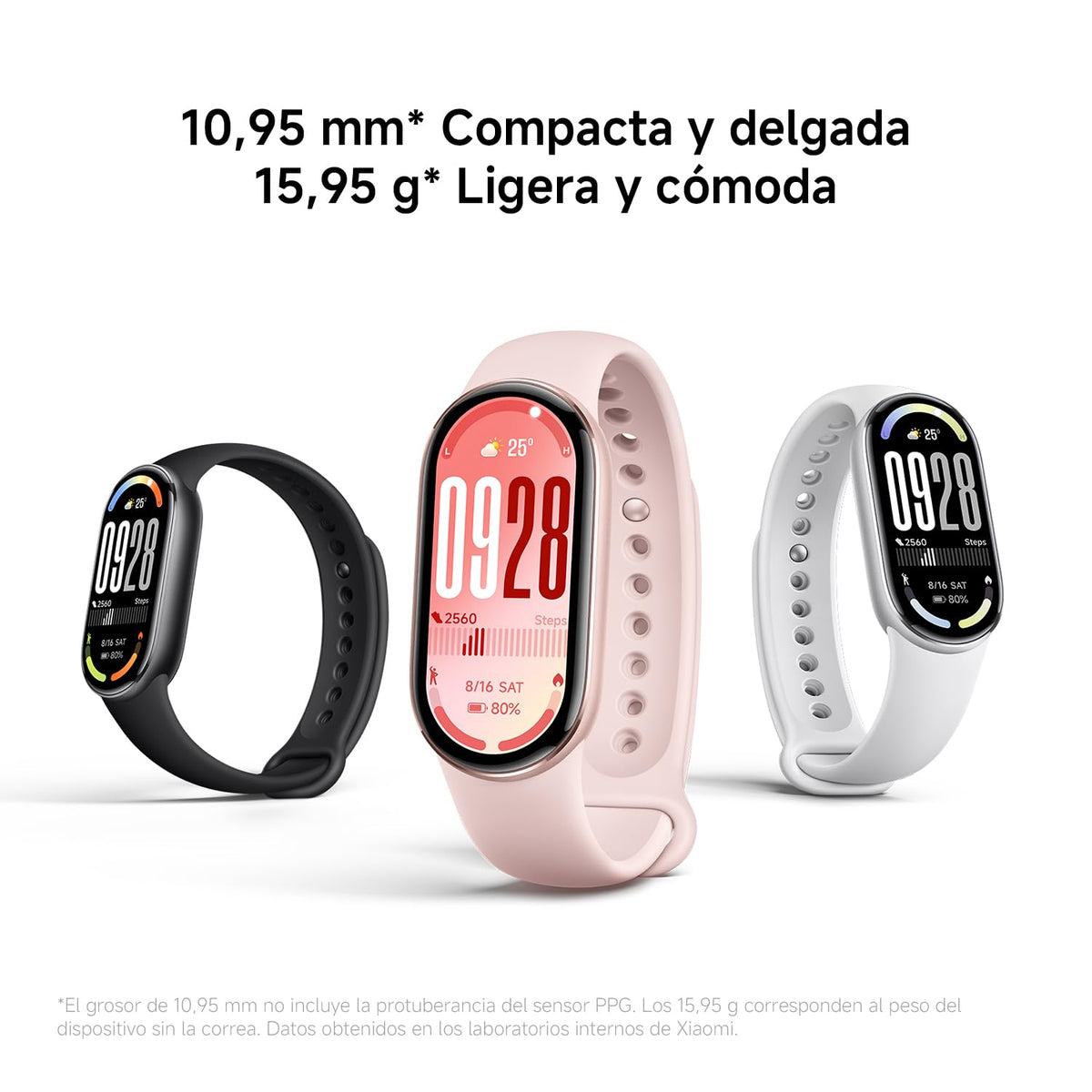 XIAOMI Band 10 Smartwatch Negro - Batería de hasta 21d, Pantalla AMOLED de 1.72", Compatible con Android y iOS, Gestión de Sueño Optimizado y HR, Asistente Personal de Salud, Resistencia al agua 5 ATM