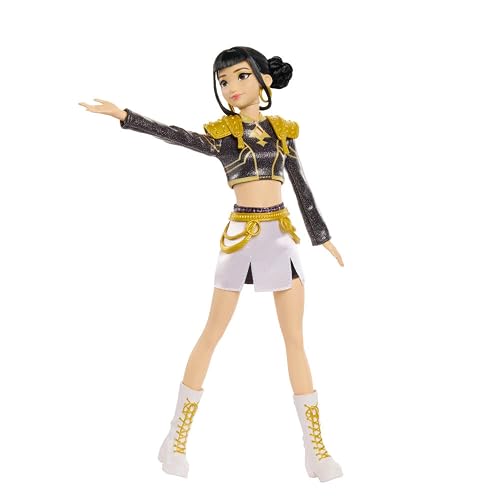 KPOP Demon Hunters Muñeca con Canciones Zoey | Use un vestido de diseñador extraíble, 5 articulaciones posicionables, inspirado en la película