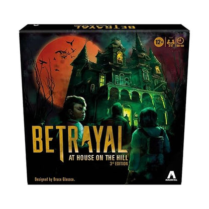 Avalon Hill Hasbro Gaming Betrayal at The House on The Hill Juego de Mesa cooperativo de 3ª edición, Edades de 12 años en adelante, 3-6 Jugadores, 50 escenarios escalofriantes