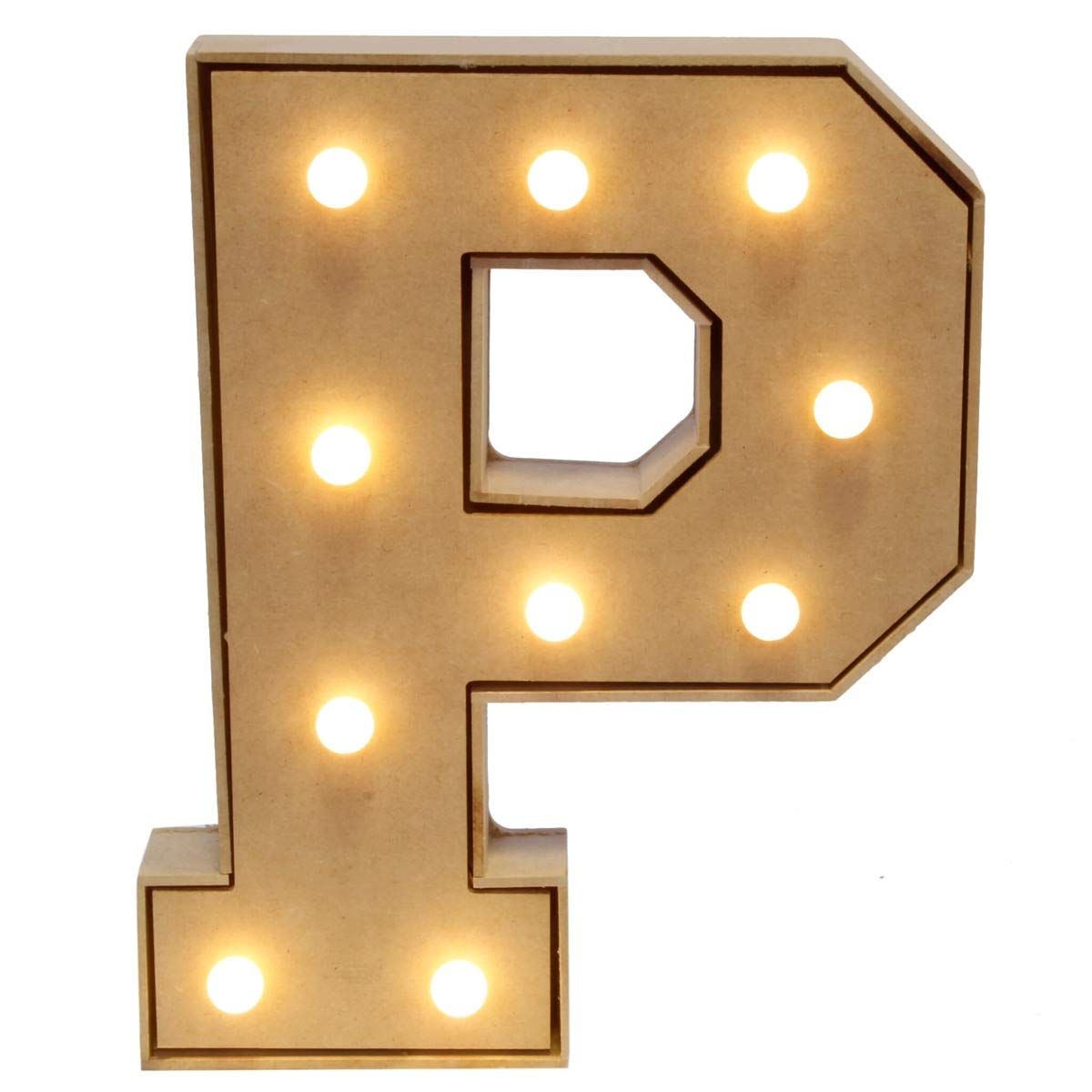 Fantasias Miguel Mylin Letras de Madera con Luces LED 25 cm - P