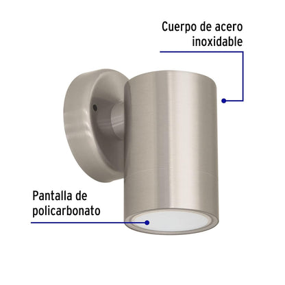 Volteck Lait ARB-202L, Arbotante satín de LED 5 W de acento 1 spot luz cálida