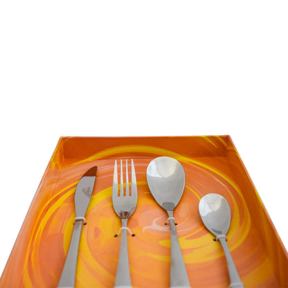 Nuvó 1702-12 Estocolmo Juego de Cubiertos de Acero Inoxidable para 4 Personas 16 piezas Plata