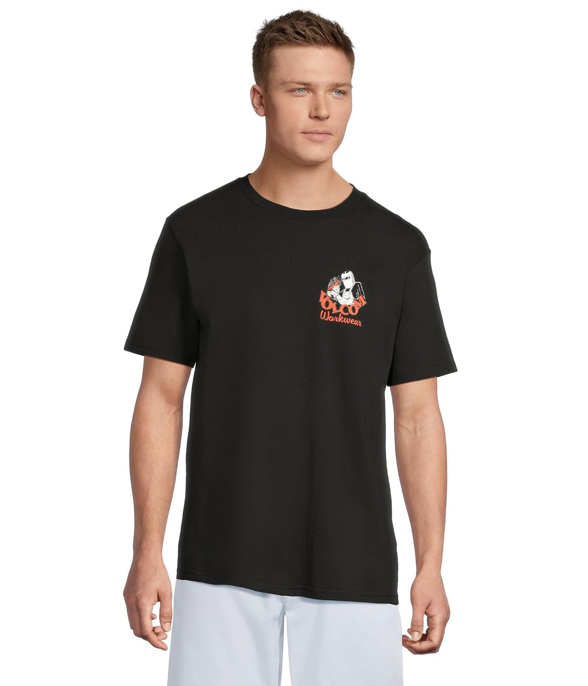 Volcom Pour Choices - Playera de Manga Corta para Hombre - M - Black Grindit