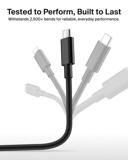 Belkin USB Type C to HDMI 2.1 Cable, 6.6FT/2M Cable with 8K@60Hz, 4K@144Hz, HDR, HBR3, DSC, HDCP 2.2, Works with Chromebook Certified, Compatible with MacBook, iPad Pro and Other USB C Devices