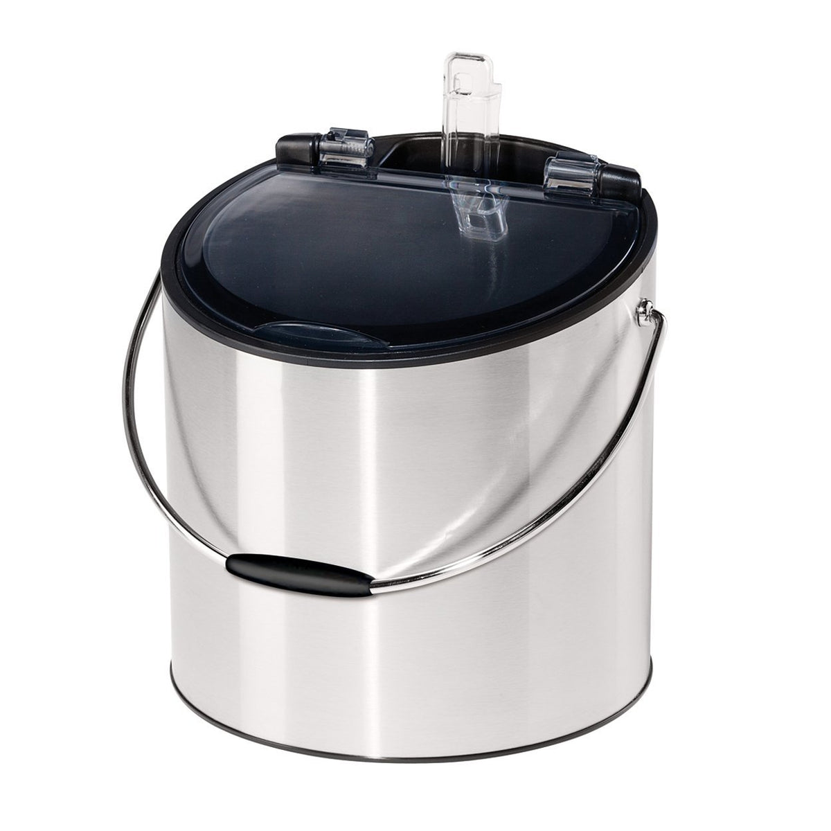 Oggi 7440 Stainless Steel Ice and Wine Bucket with Flip Top Lid and Ice Scoop, Holds 2 Bottles