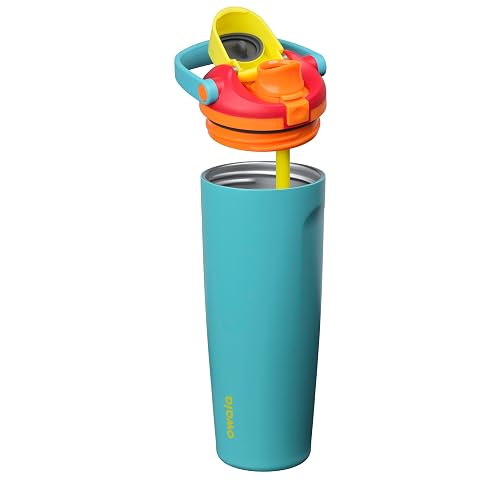 Owala FreeSip Sway - Acero inoxidable - 30 onzas - Rojo/Aqua Summer Sweetness