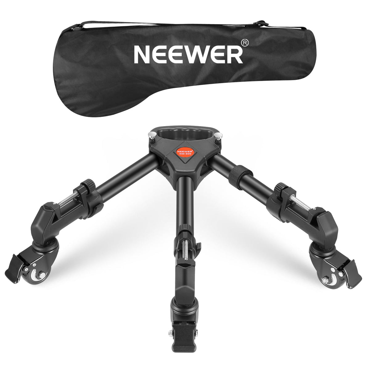 Neewer Fotografía Professional Heavy Duty Trípode Dolly con Ruedas de Goma y Patas Ajustables para Cámaras DSLR Iluminación de Video Fotográfico