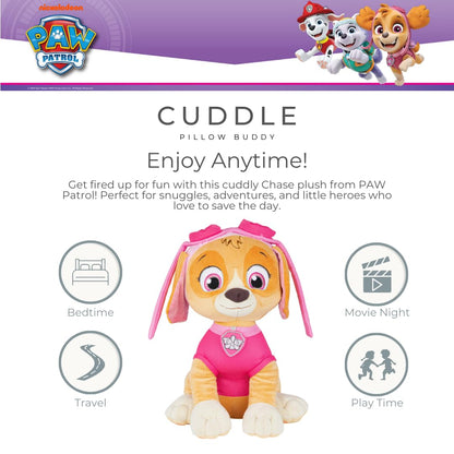 Paw Patrol Skye - Ropa de Cama para niños, súper Suave, Almohada de Felpa, Talla única, Producto Oficial de Nickelodeon de Franco