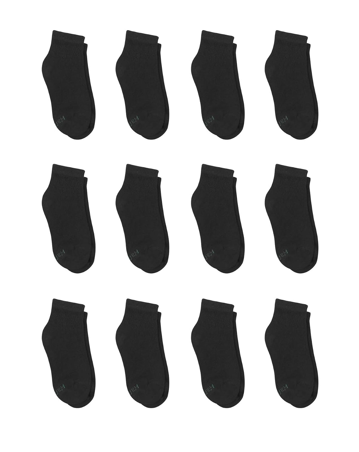 Hanes Big Boys' Classics Ankle Socks, White