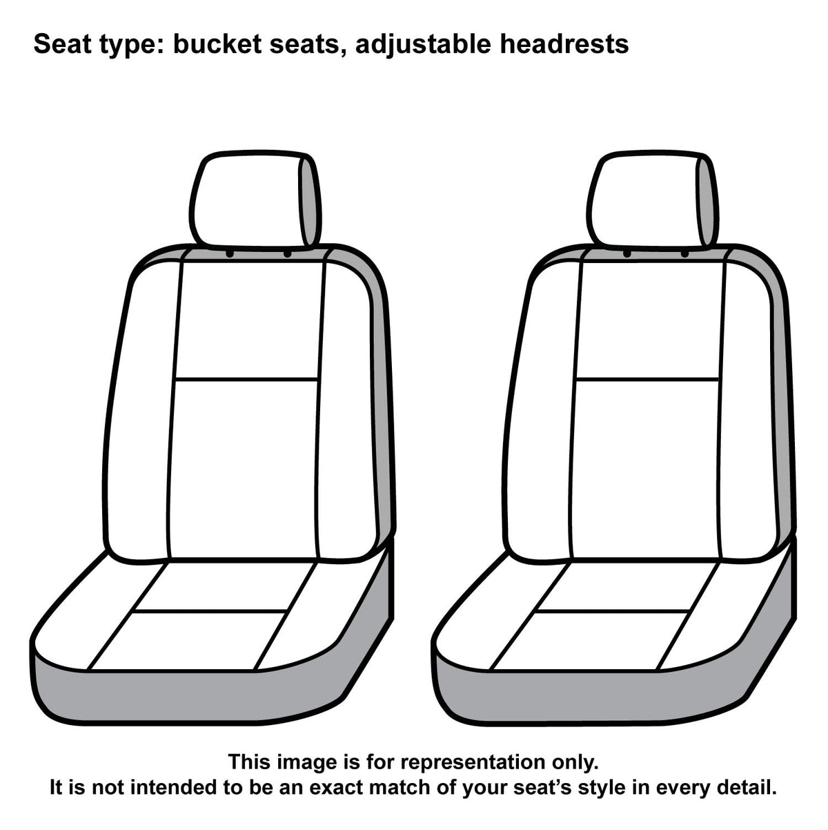 Covercraft Carhartt SeatSaver - Fundas de Asiento Personalizadas | Se Adapta a Ford F-150 2015-2018 (excluye Raptor) | Asientos de cubeta de Primera Fila, Grava de Tela de Pato