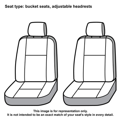 Covercraft Carhartt SeatSaver - Fundas de Asiento Personalizadas | Se Adapta a Ford F-150 2015-2018 (excluye Raptor) | Asientos de cubeta de Primera Fila, Grava de Tela de Pato