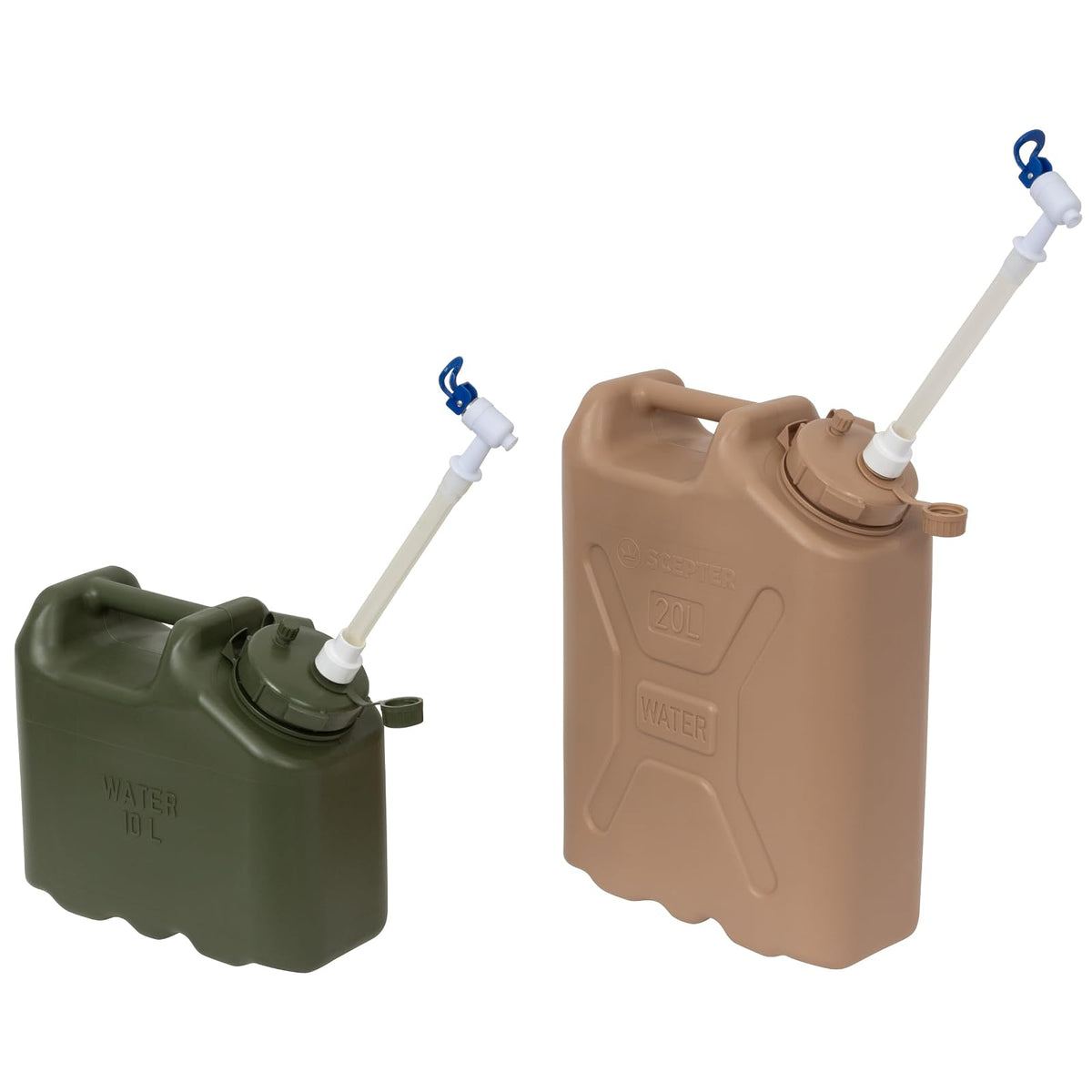 Scepter 10266 - Boquilla de agua militar para acampar y jarras de agua de emergencia