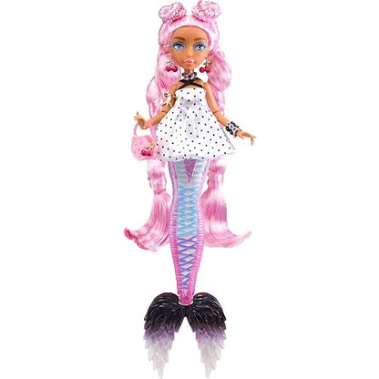 Mermaze Mermaidz Fashion Fins - Morra - Muñeca de Moda Personalizable con Colas Mix & Match, Aleta y Maquillaje con Cambio de Color y Cabello Sorpresa - para Niños y Coleccionistas de 4+ años