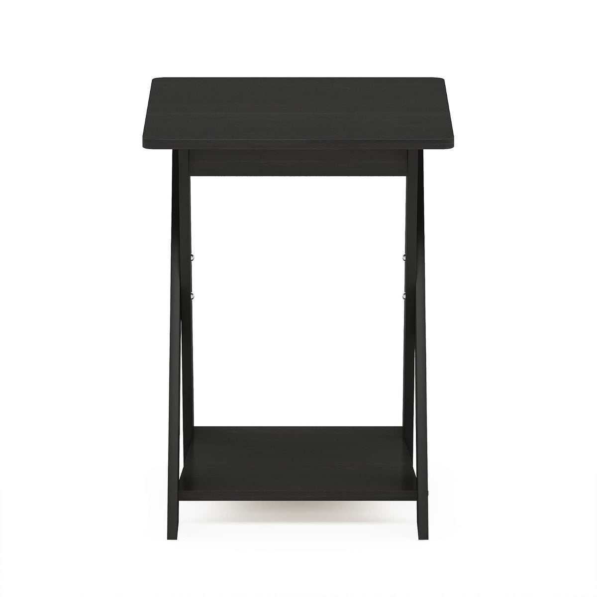 FURINNO Modern Simplistic Mesa Auxiliar, 1 Paquete sin Bandeja, Espresso