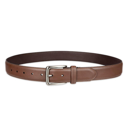Columbia Cinturón cosido con logotipo de Trinity – Vestido casual con hebilla de una sola punta para jeans, caqui Cinturón para Hombre