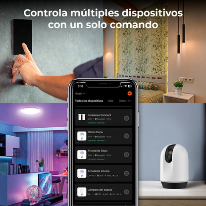 Tecnolite Connect - Lámpara Plafón LED Inteligente WiFi 30 W, Luz RGB + Blanca, Atenuable, Compatible con App móvil, Alexa, Google y Siri, Lámpara Interior de Techo
