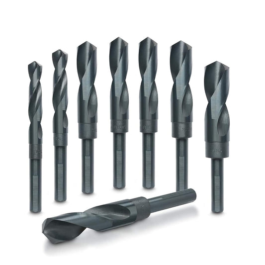 Hiltex 10005 HSS - Juego de brocas para taladro industrial (8 unidades, 1/2")