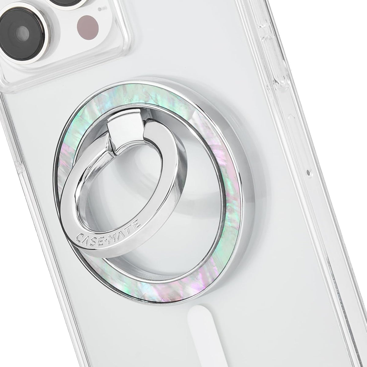 Case-Mate MagSafe Loop Grip, Agarre Magnético para Celular, Plegable - Mother of Pearl