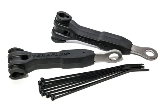 TeraFlex 1101255 Anclaje de Línea de Freno Delantero para Jeep JK, 1 Paquete, Negro