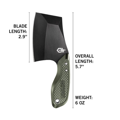 Gerber TRI-Tip Minicuchillo estilo carnicero de hoja fija con funda