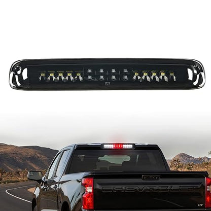 Nilight NA910 Luces LED de Tercera Parada para Chevrolet Silverado/GMC Sierra 1500/2500/3500 HD 2007 HD Classic, Lente Ahumada