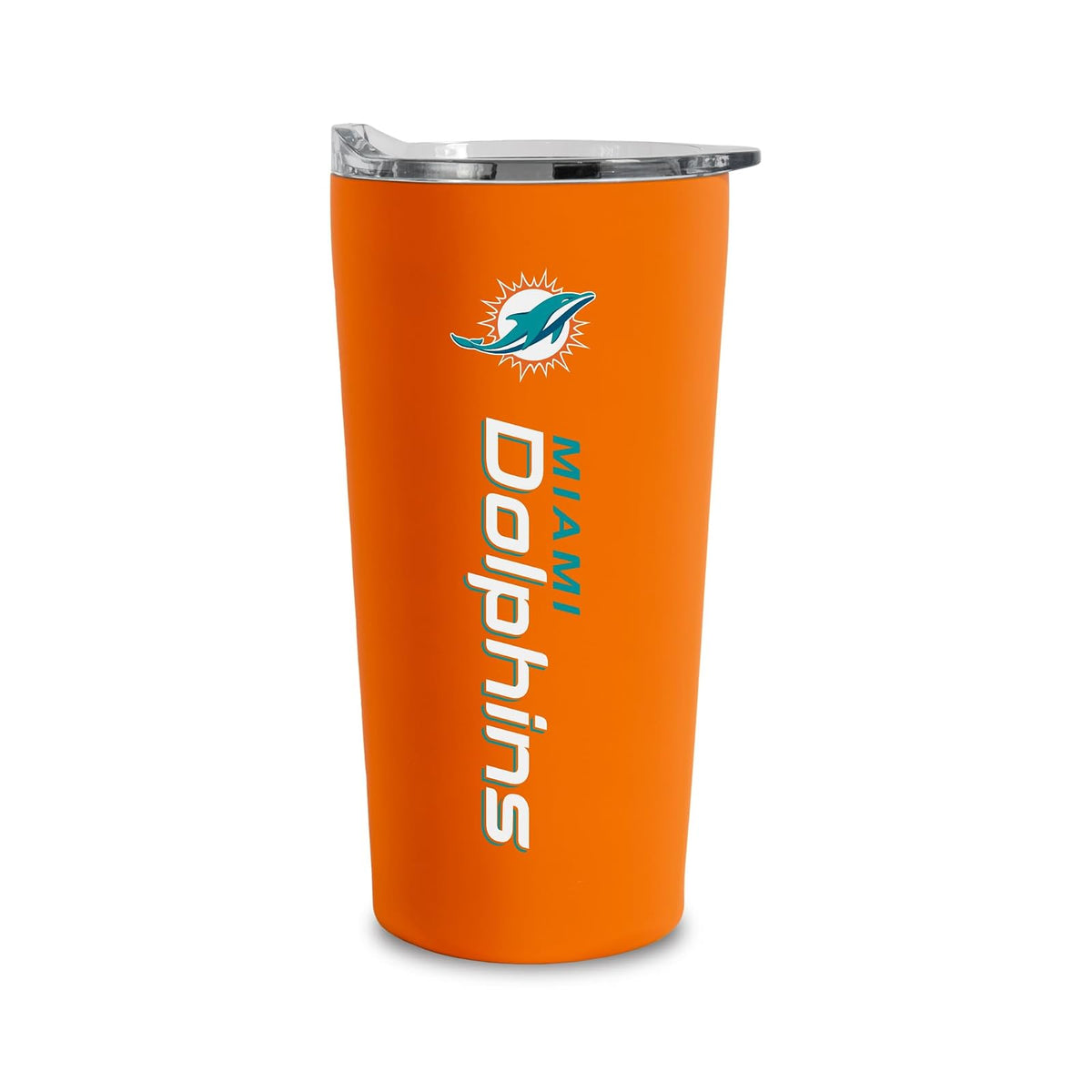 Rico Industries Vaso de Acero Inoxidable NFL, 18 oz - Delfines de Miami - 18 oz - Miami Dolphins