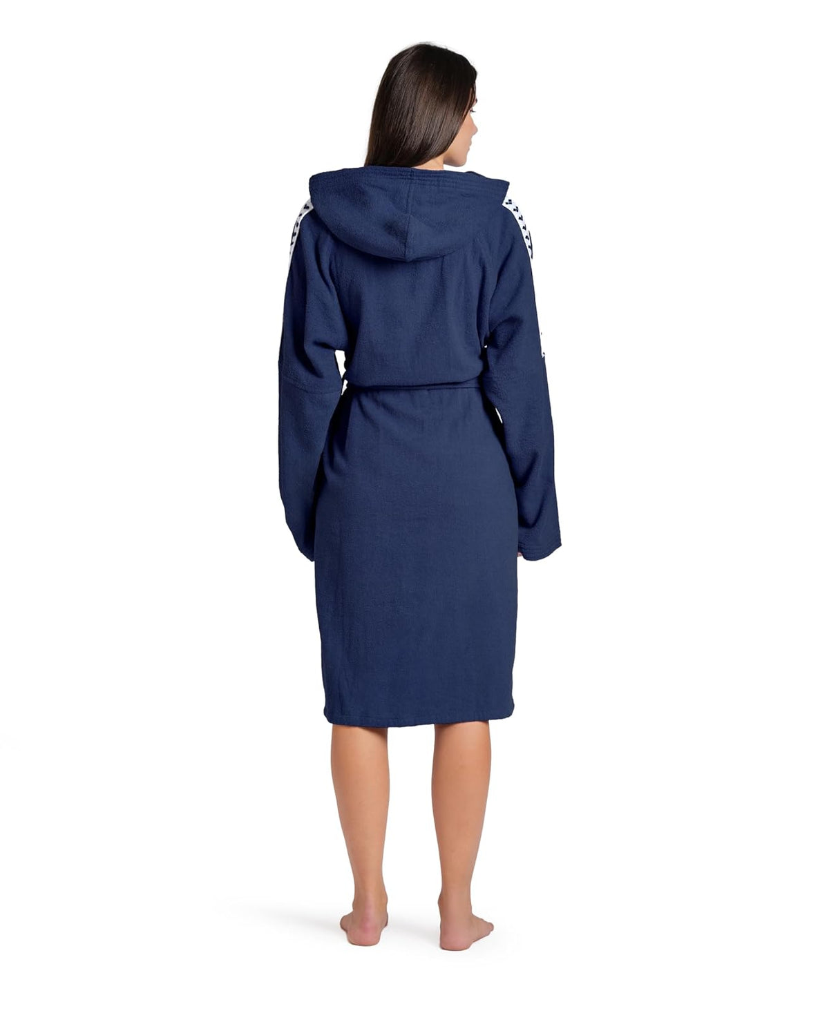 ARENA arena Team Stripe Unisex Bathrobe with Tie Belt and Pockets Soft Warm Robe Albornoz Adultos unisex