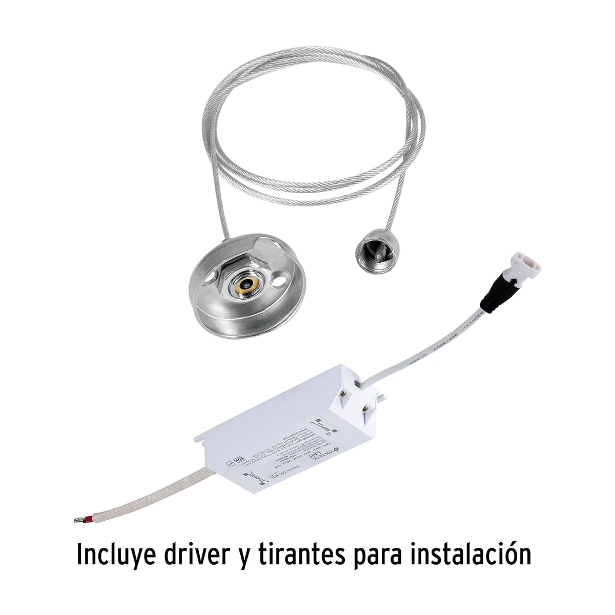 Volteck Lait COL-402LN, Panel delgado colgante de LED 65 W 60 x 120 cm luz neutra
