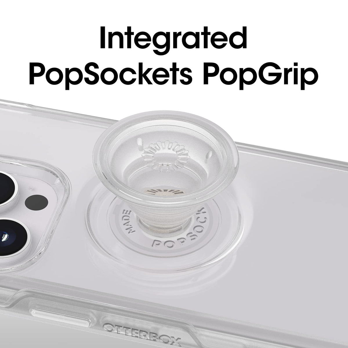 OtterBox OTTER + POP SYMMETRY CLEAR SERIES para iPhone 14 Pro Max (ONLY) - TRANSPARENTE