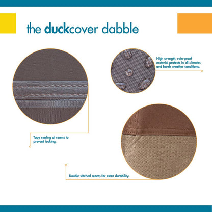Duck Covers Ultimate - Cubierta redonda impermeable para hoguera de 34 pulgadas, fundas para muebles de patio