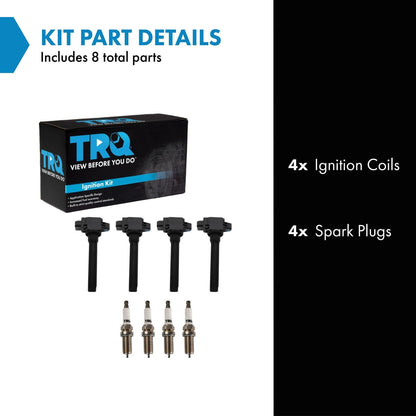 TRQ Kit de bocinas de encendido y bujías compatible con Mitsubishi Outlander Sport 2018-2019