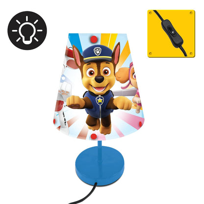 Lexibook Paw Patrol Soft Light Bedside Lamp with Lampshade for Children's Room - LT010PA