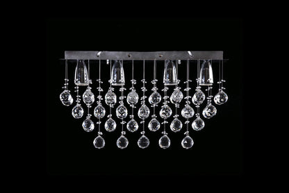 Candil Colgante Gamalux Williams Krystal Texas de 4 Luces P95060/4, luz brillante con diseño sencillo y cristal cortado HQ para espacios acogedores