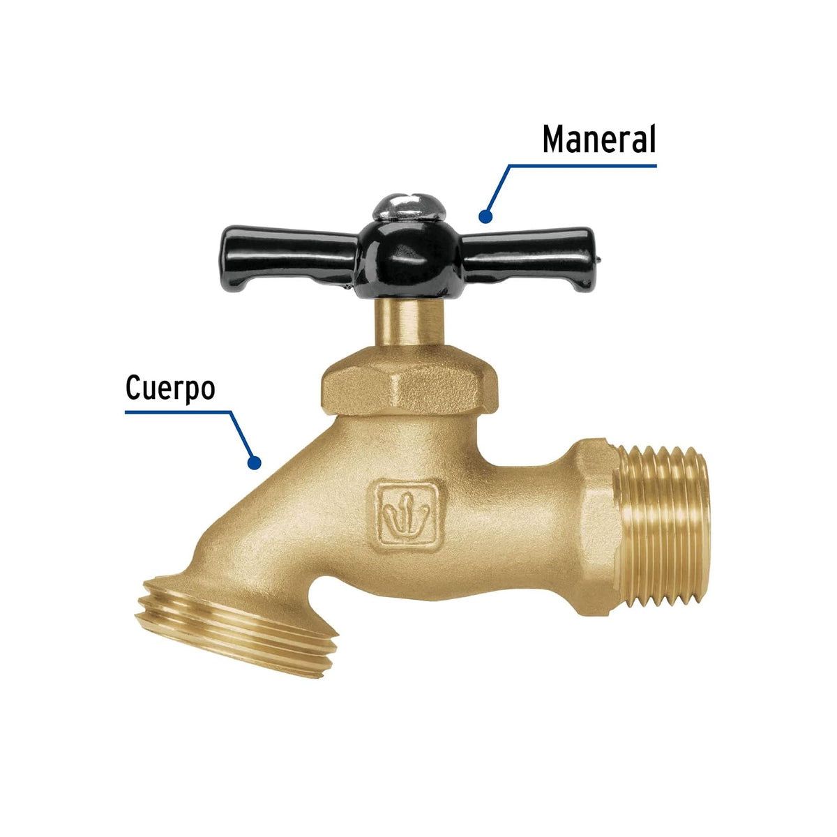 Foset LLJ-100, Llave para manguera latón 100 gr de 1/2"