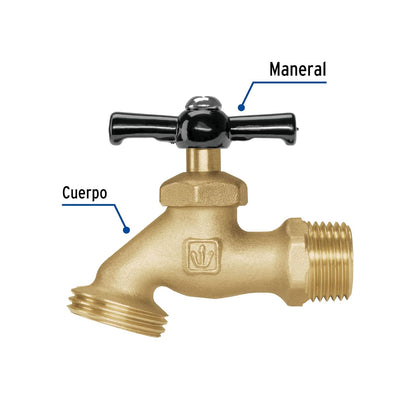 Foset LLJ-100, Llave para manguera latón 100 gr de 1/2"
