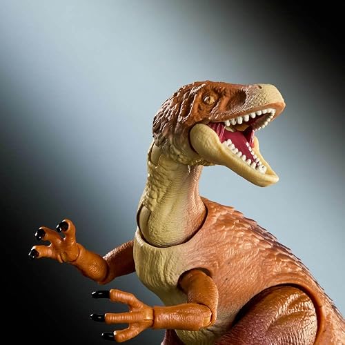 Jurassic World Hammond Collection Dinosaurio de Juguete Ornitholestes 8+ | Figura de dinosaurio de alta calidad con ojos realistas, 18 puntos de articulación y garras intercambiables, JKM91