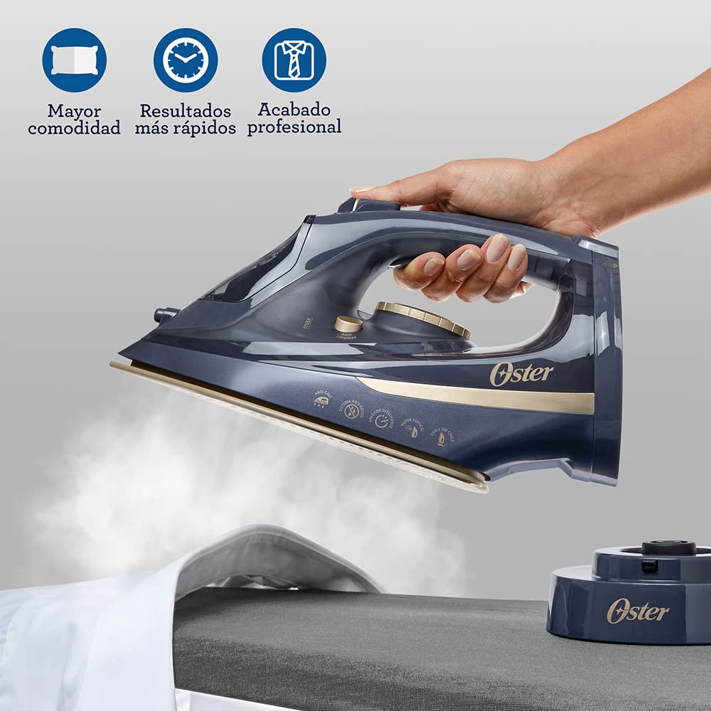 Oster Plancha de vapor inalámbrica 2 en 1 con suela de cerámica