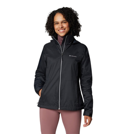 Columbia Switchback IV Chamarra Impermeable para Mujer - 1X - Negro -